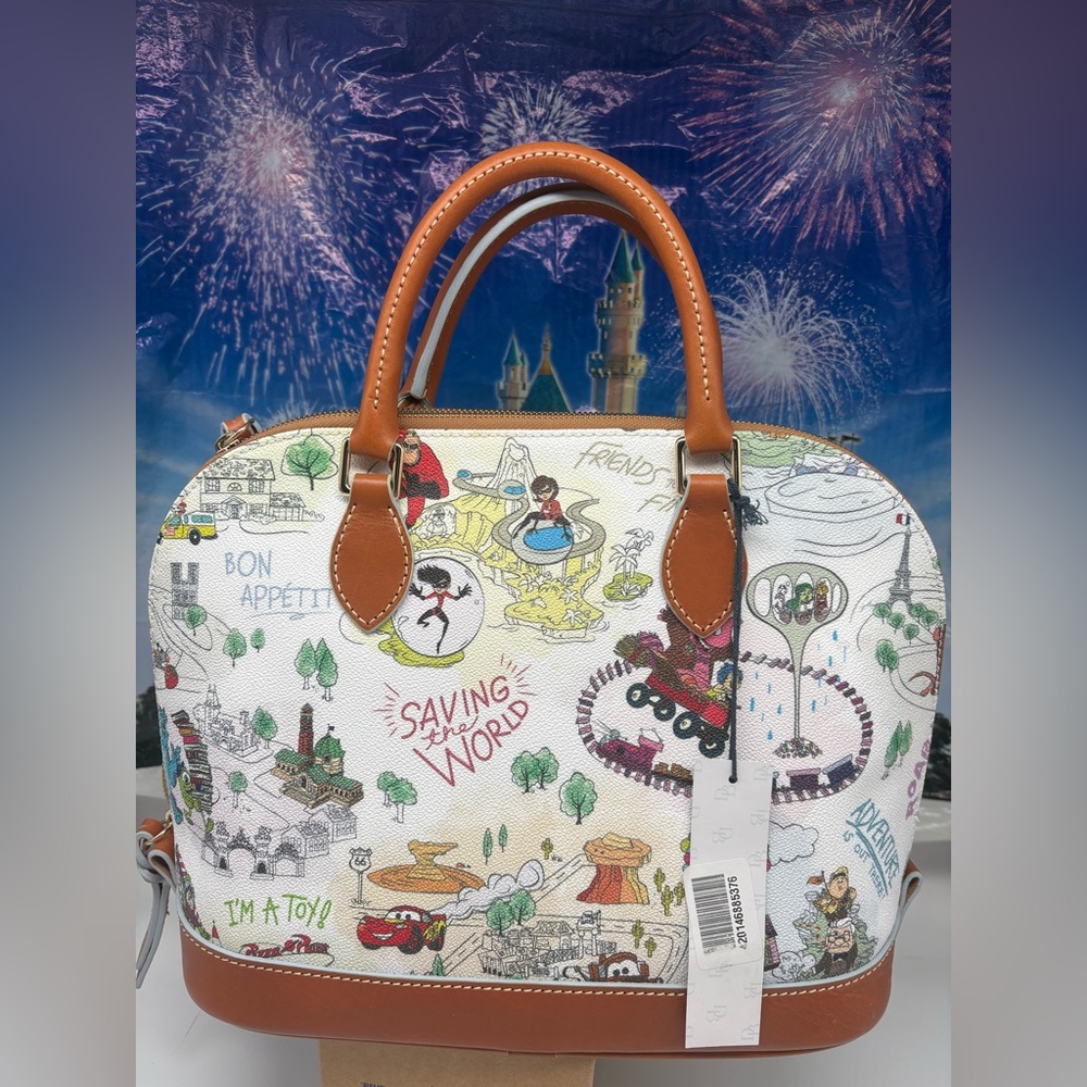 Dooney & Bourke Disney Pixar Zip Zip Satchel / Crossbody Handbag New - Picture 2 of 4
